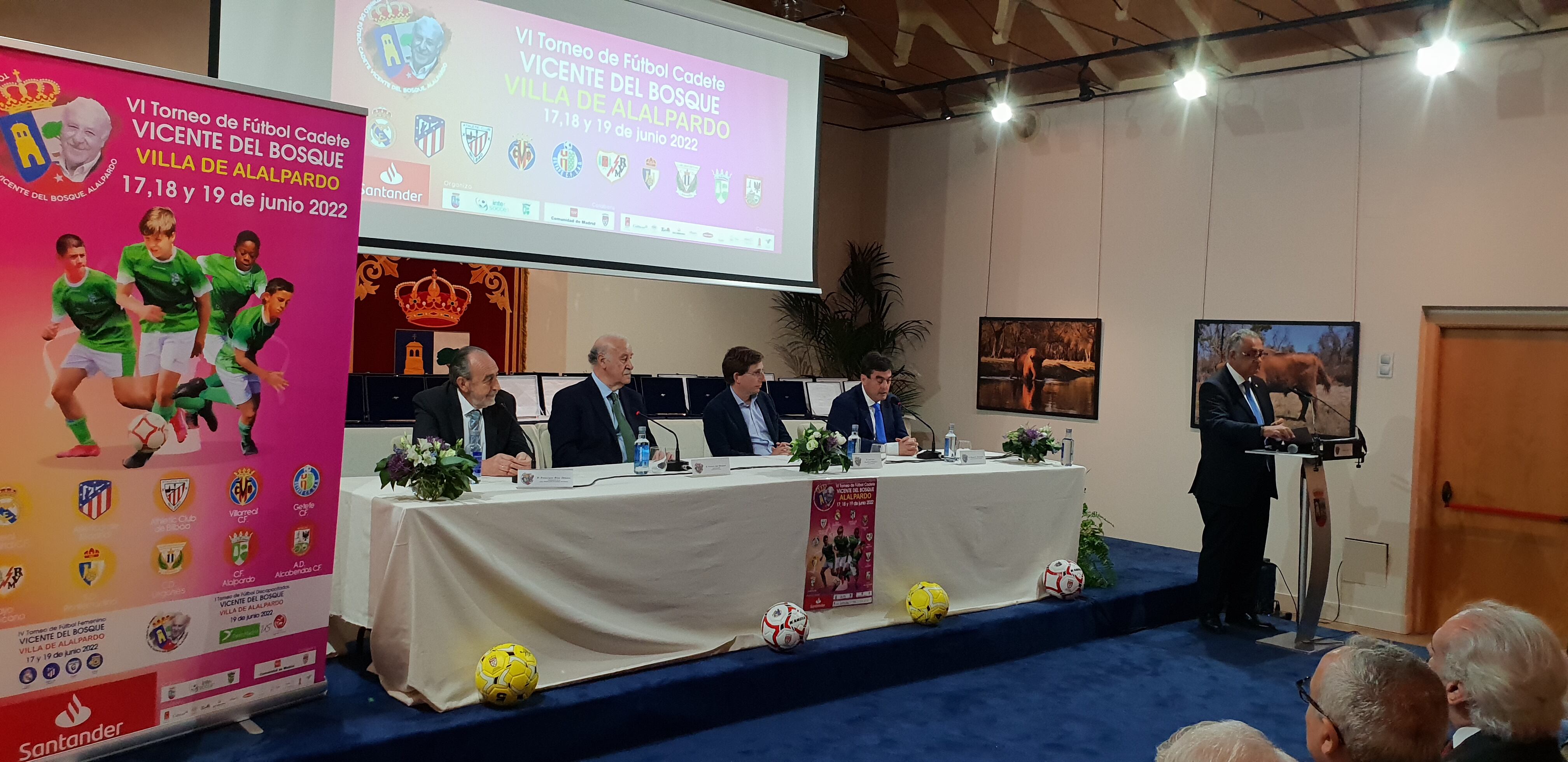 Presentación del VI Torneo de Fútbol Cadete Vicente del Bosque de la Villa de Alalpardo