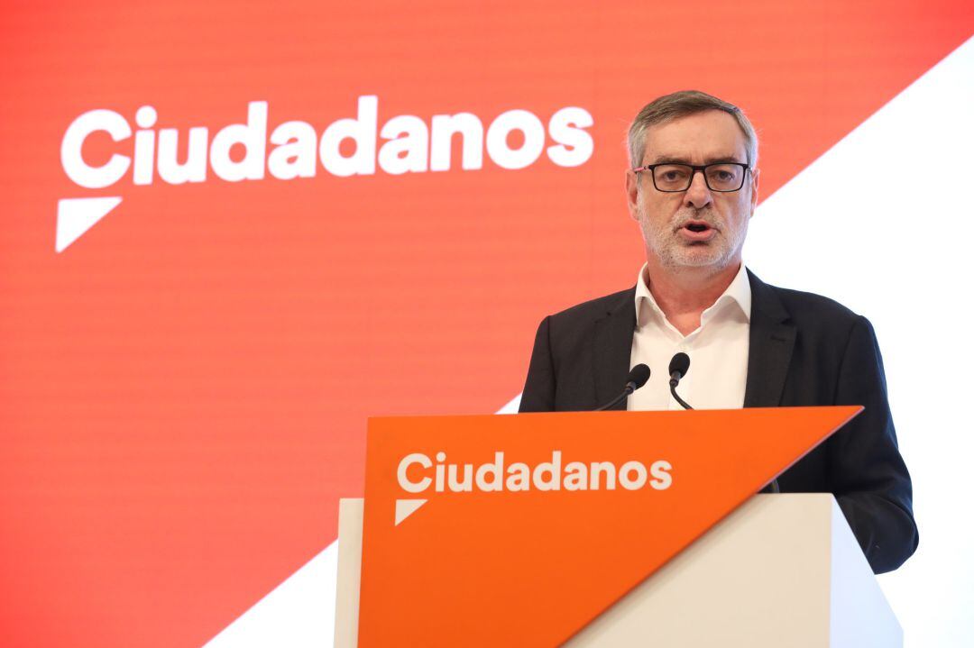 José Manuel Villegas tras la reunión del Co¡mité permanente de Ciudadanos