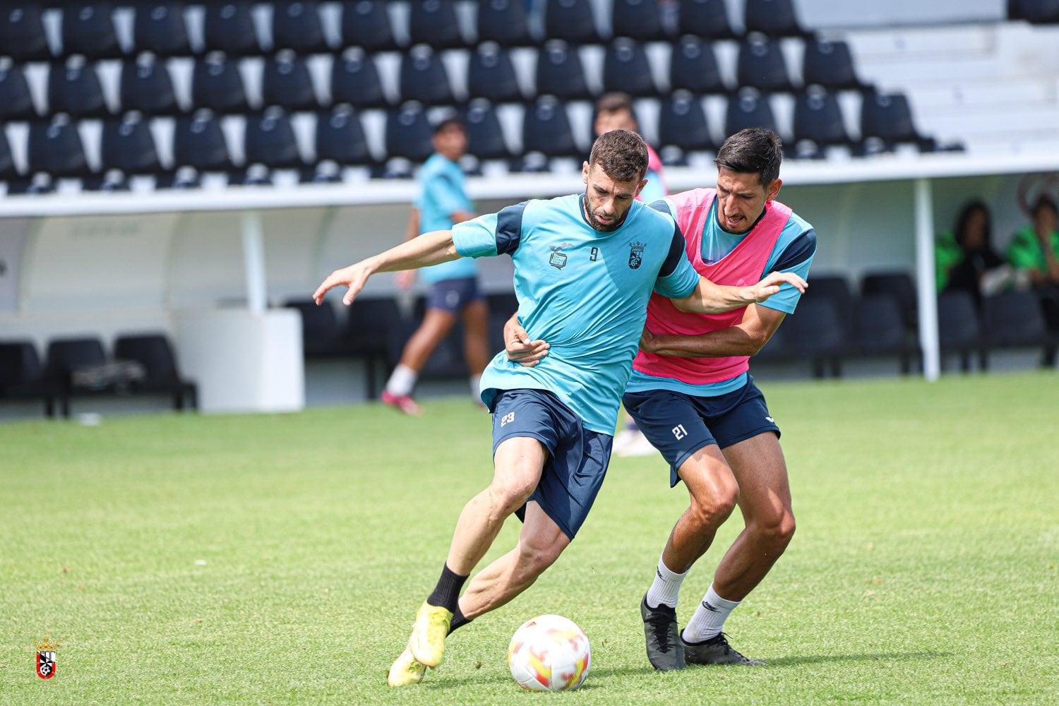 Rodri Ríos en un entrenamiento del Ceuta