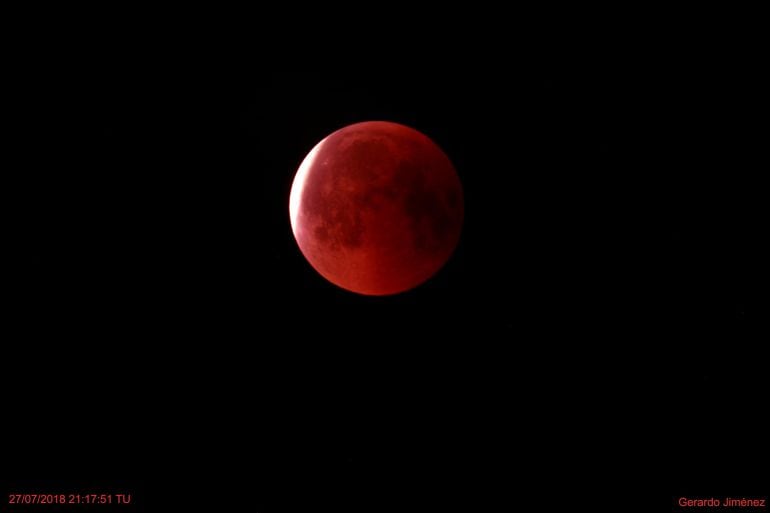 Imagen del eclipse de luna del pasado 27 de julio