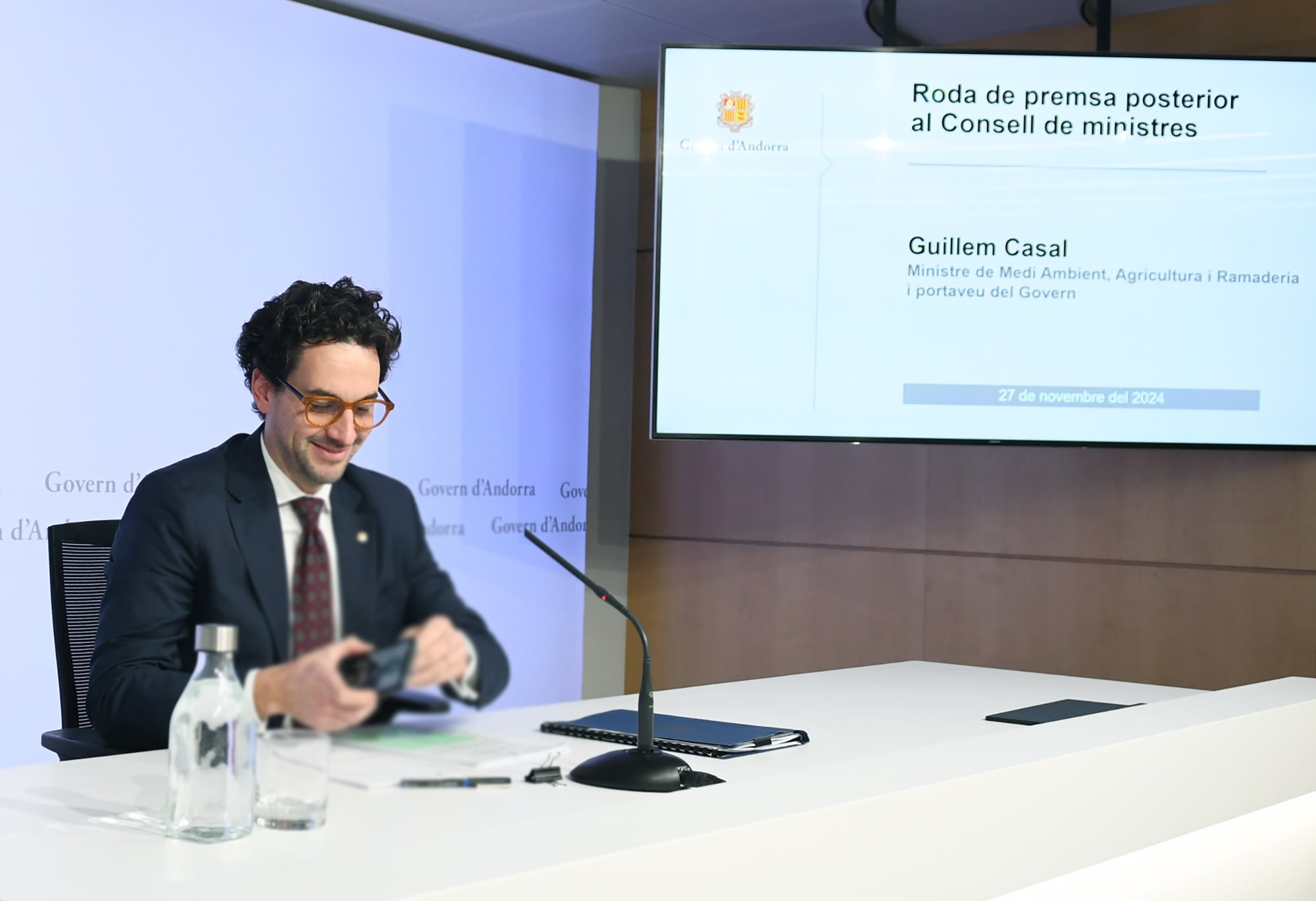 El ministre Portaveu, Guillem Casal