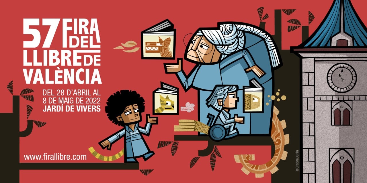 Cartel de la 57 Fira del Llibre de València, de Cristina Durán