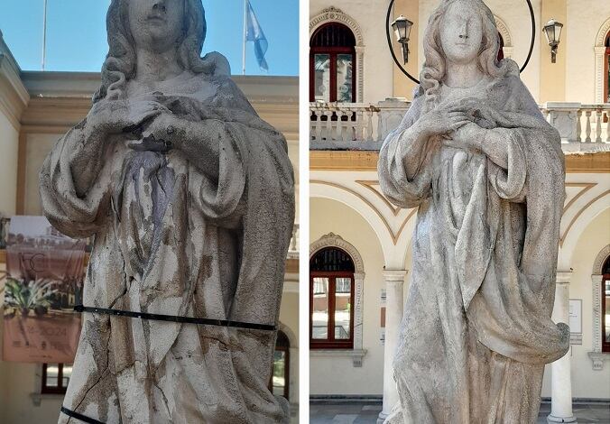 Imagen restaurada de La Inmaculada