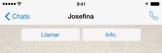 WhatsApp ha añadido un botón de llamar a la ventana de conversación