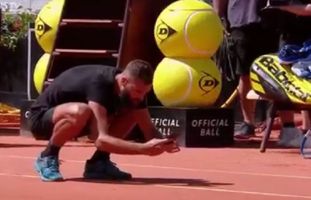 Benoît Paire en el Masters de Roma