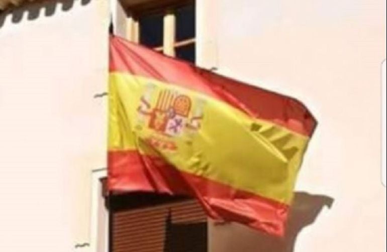 Así ondeó durante seis meses la bandera de Socovos