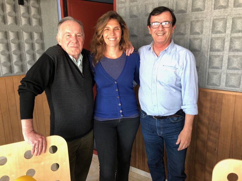 Julio Herranz, Luciana Aversa y Carmelo Convalia