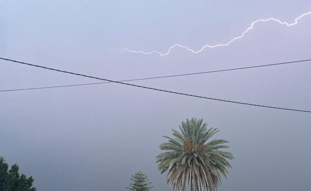 Relámpagos captados por El Lorquino