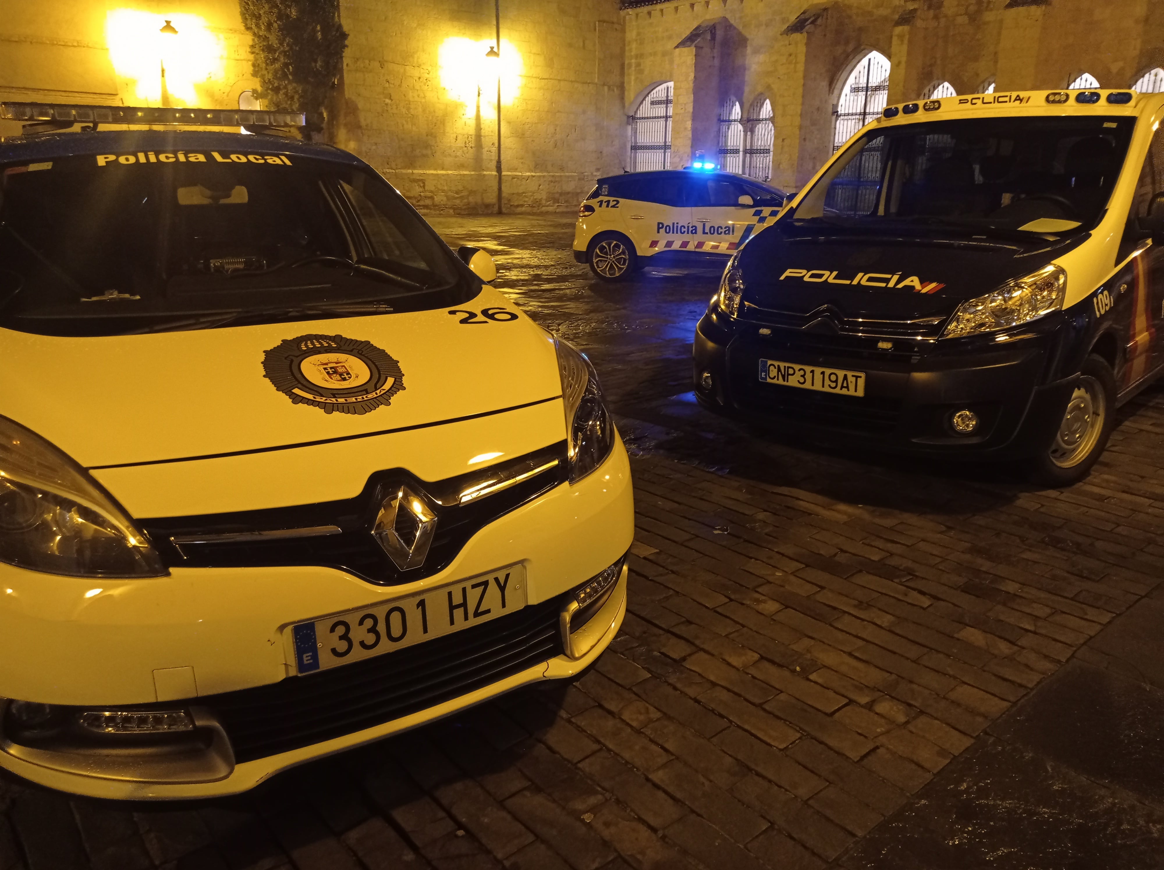 Policía Nacional y Policía Local de Palencia