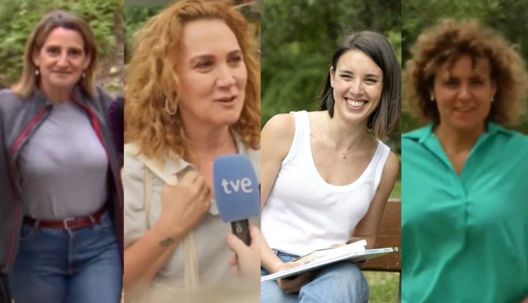 Las candidatas a las elecciones europeas durante la jornada de reflexión.