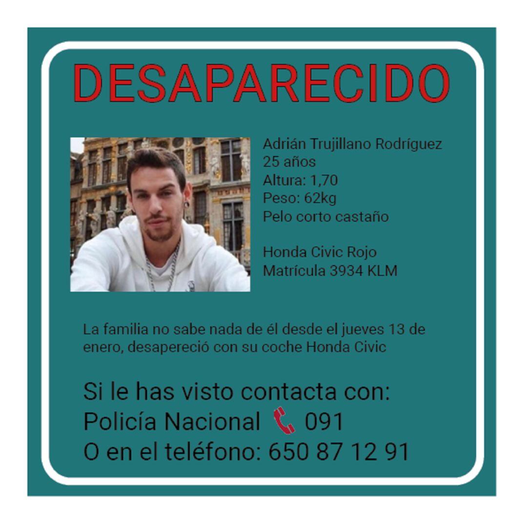 Adrián había desaparecido el pasado jueves.