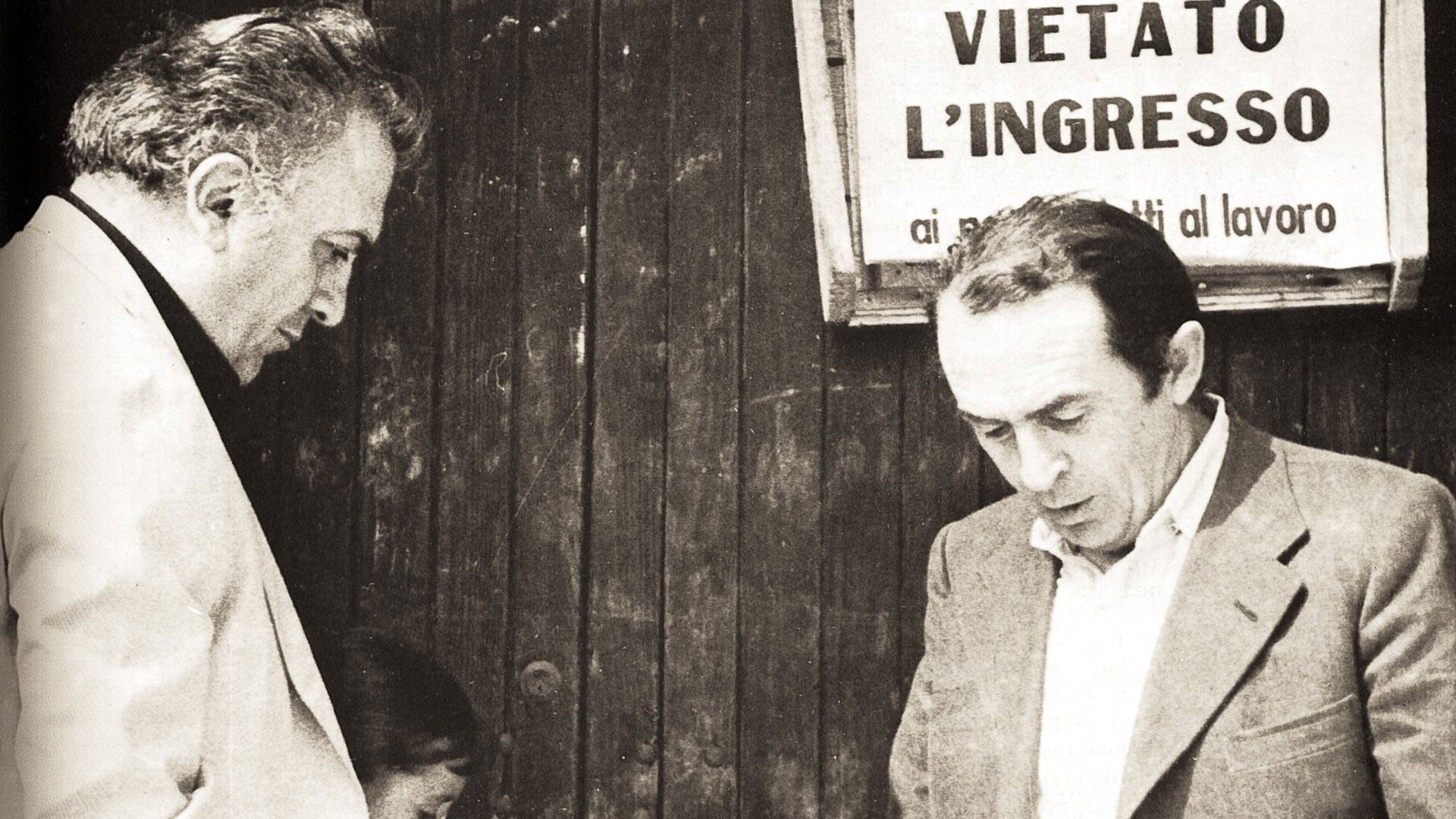 Tonino Guerra y Federico Fellini