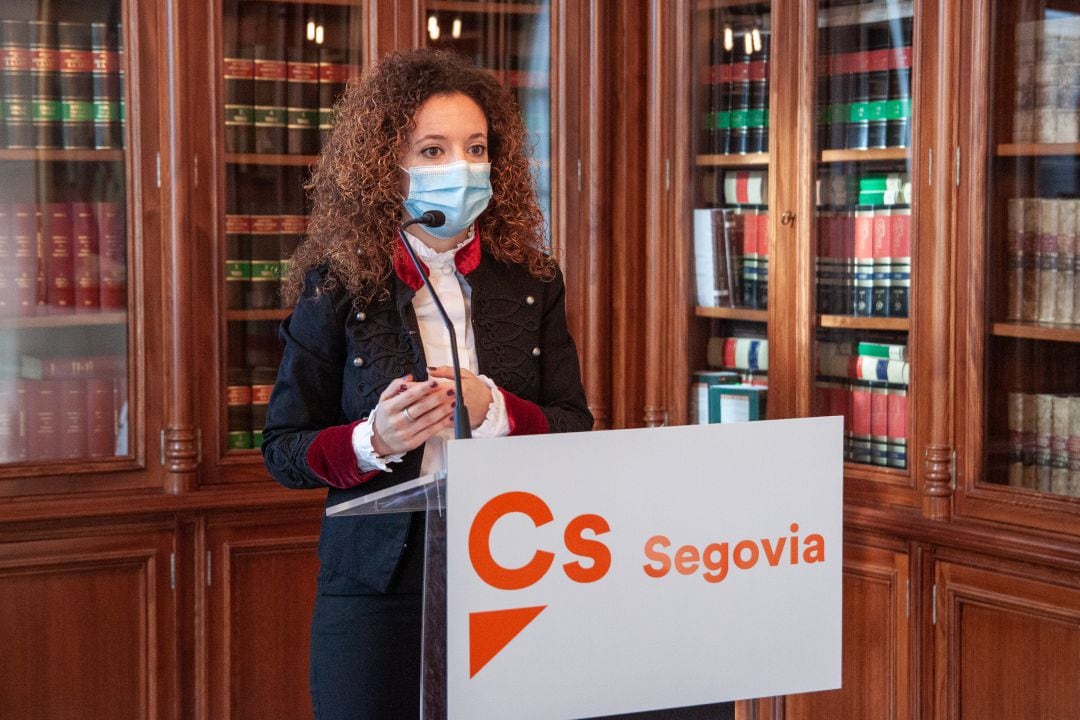 Noemí Otero en rueda de prensa