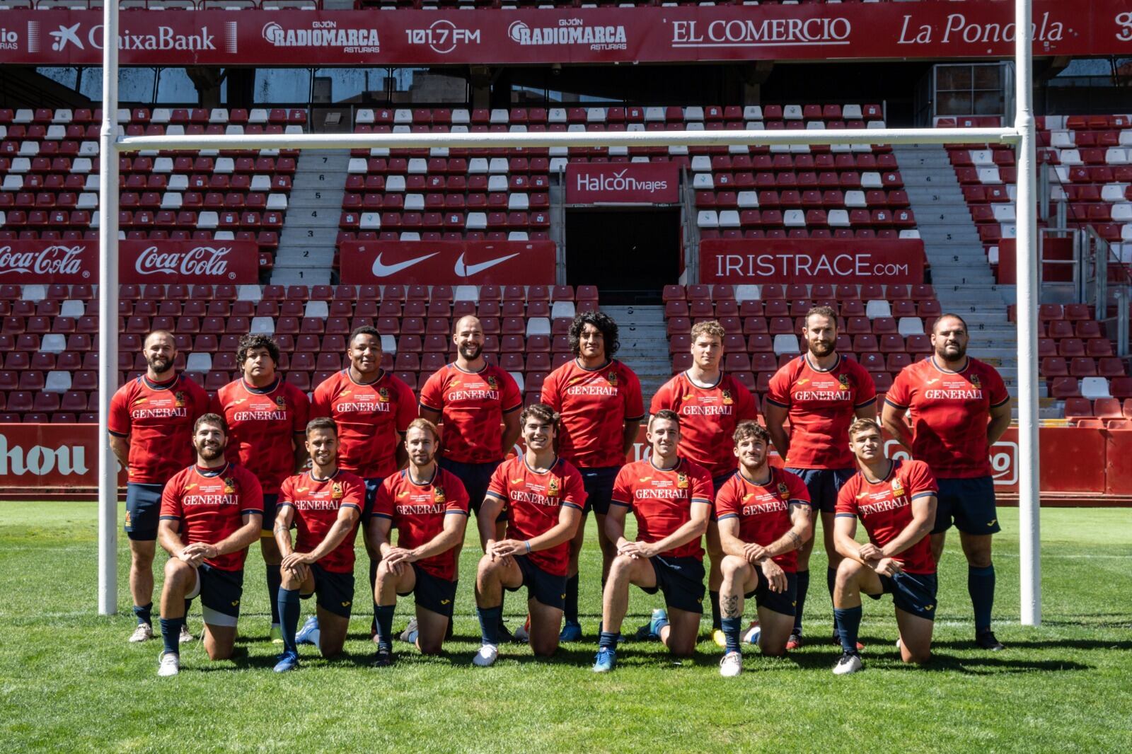 La selección española de rugby en El Molinón