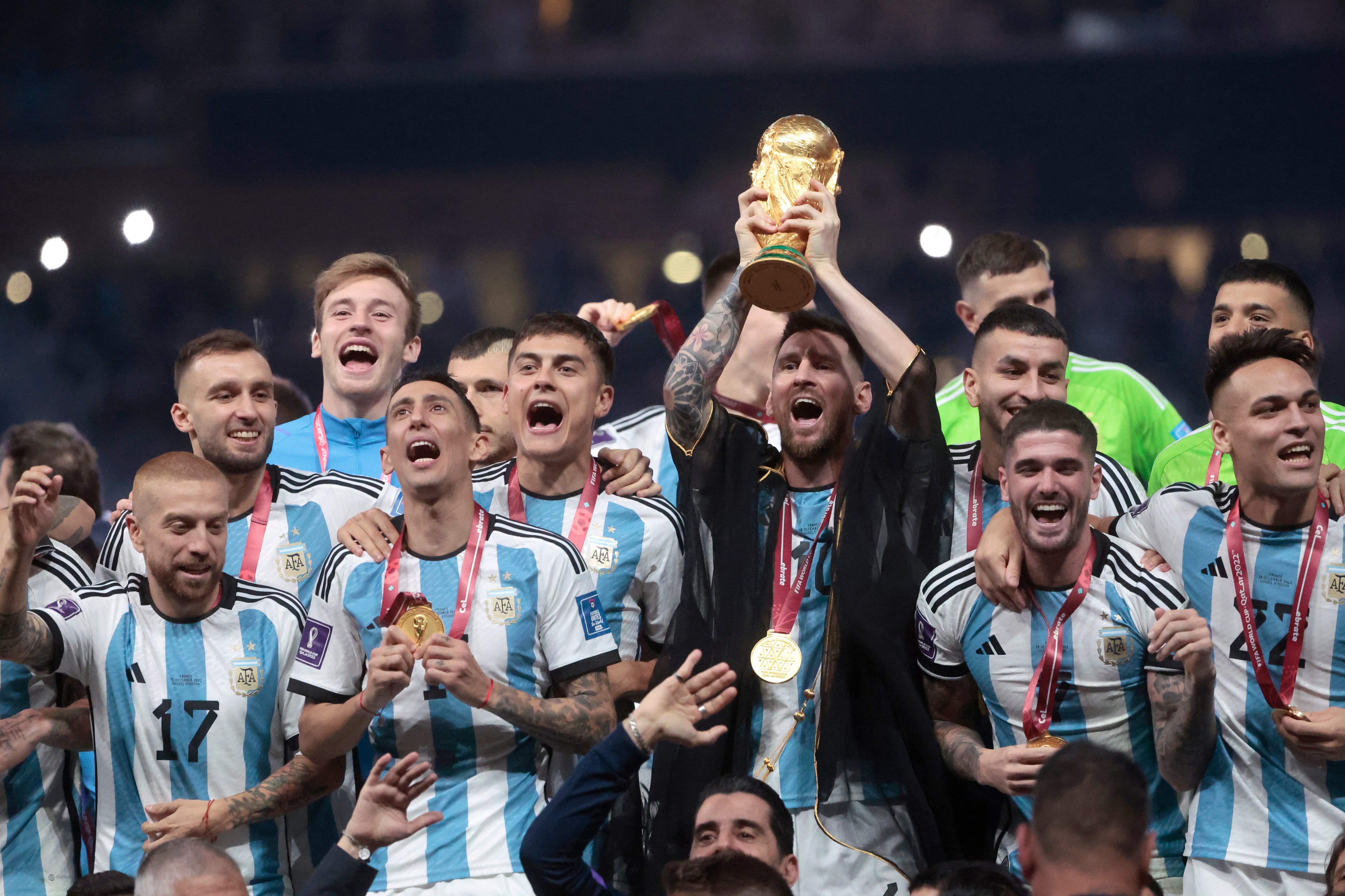 Argentina celebra su tercer campeonato del mundo