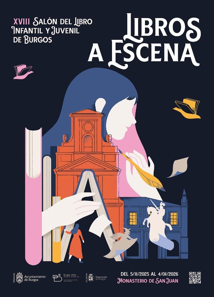 Cartel del Salón del Libro Infantil y Juvenil de Burgos 2025