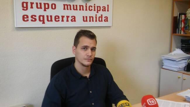 Adrián Lázaro, integrante de Izquierda Unida Elda