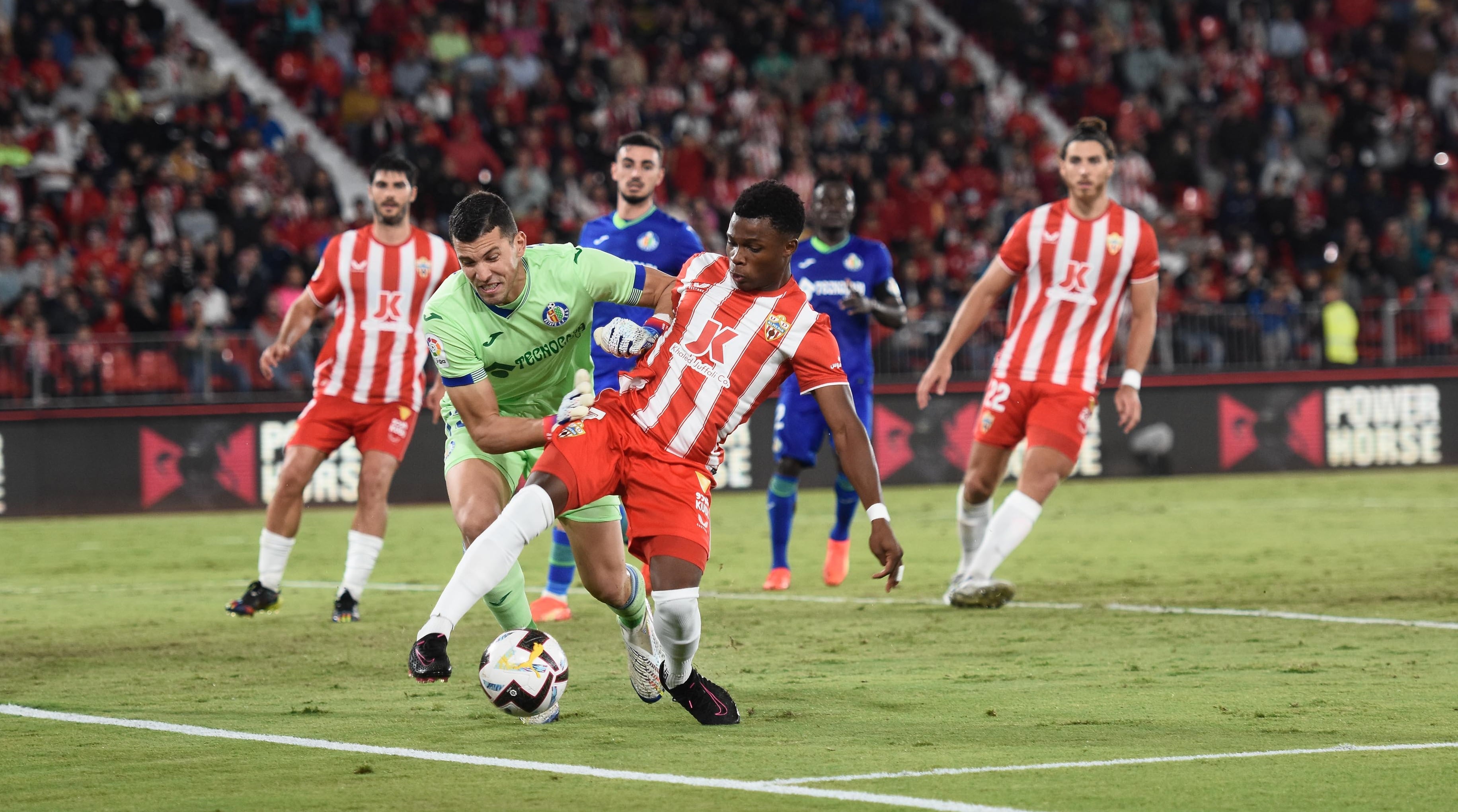 Ramazani en el último partido en casa frente al Getafe.