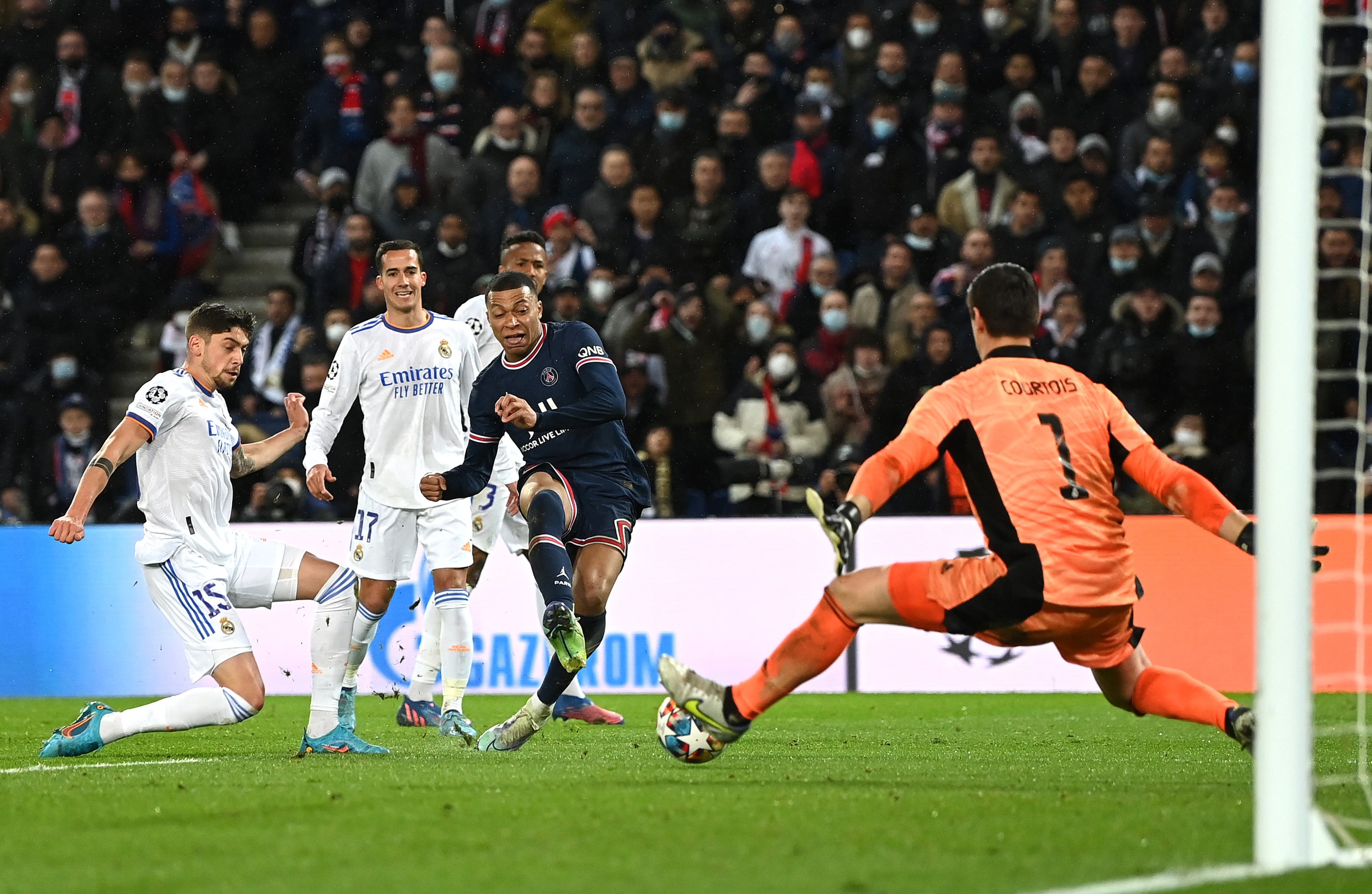 Mbappé bate a Courtois para ganar el partido, el pasado miércoles