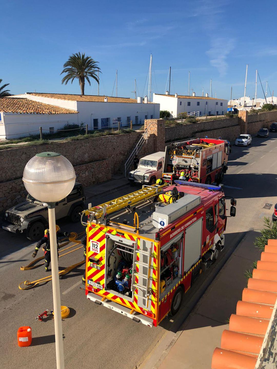 Imagen de un vehículo de los bomberos de Formentera
