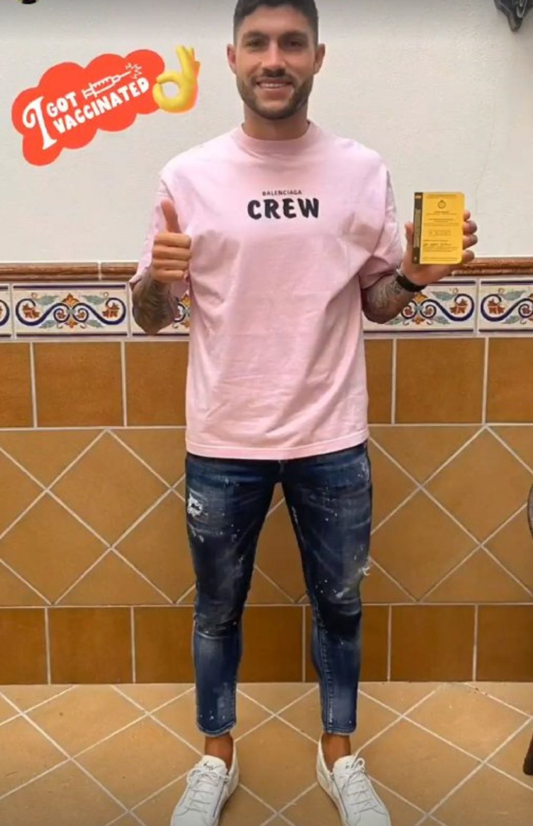 El defensa del Athletic, Núñez, ya se ha vacunado por si acude a los JJOO de Tokio