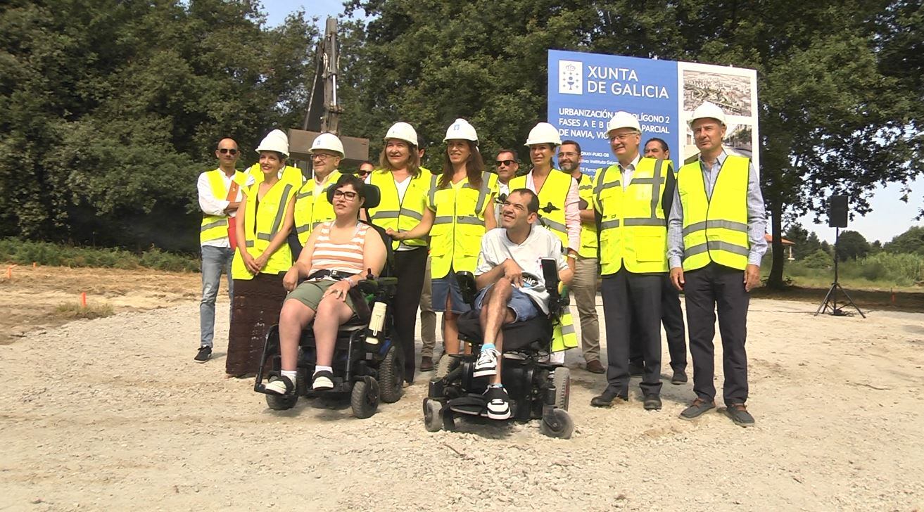 María Allegue acude al inicio de la urbanización del segundo Polígono de Navia en Vigo.
