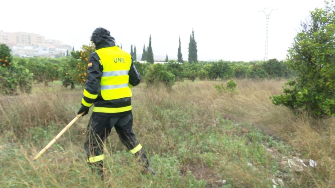 Efectivo de la UME en la búsqueda de Marta Calvo 