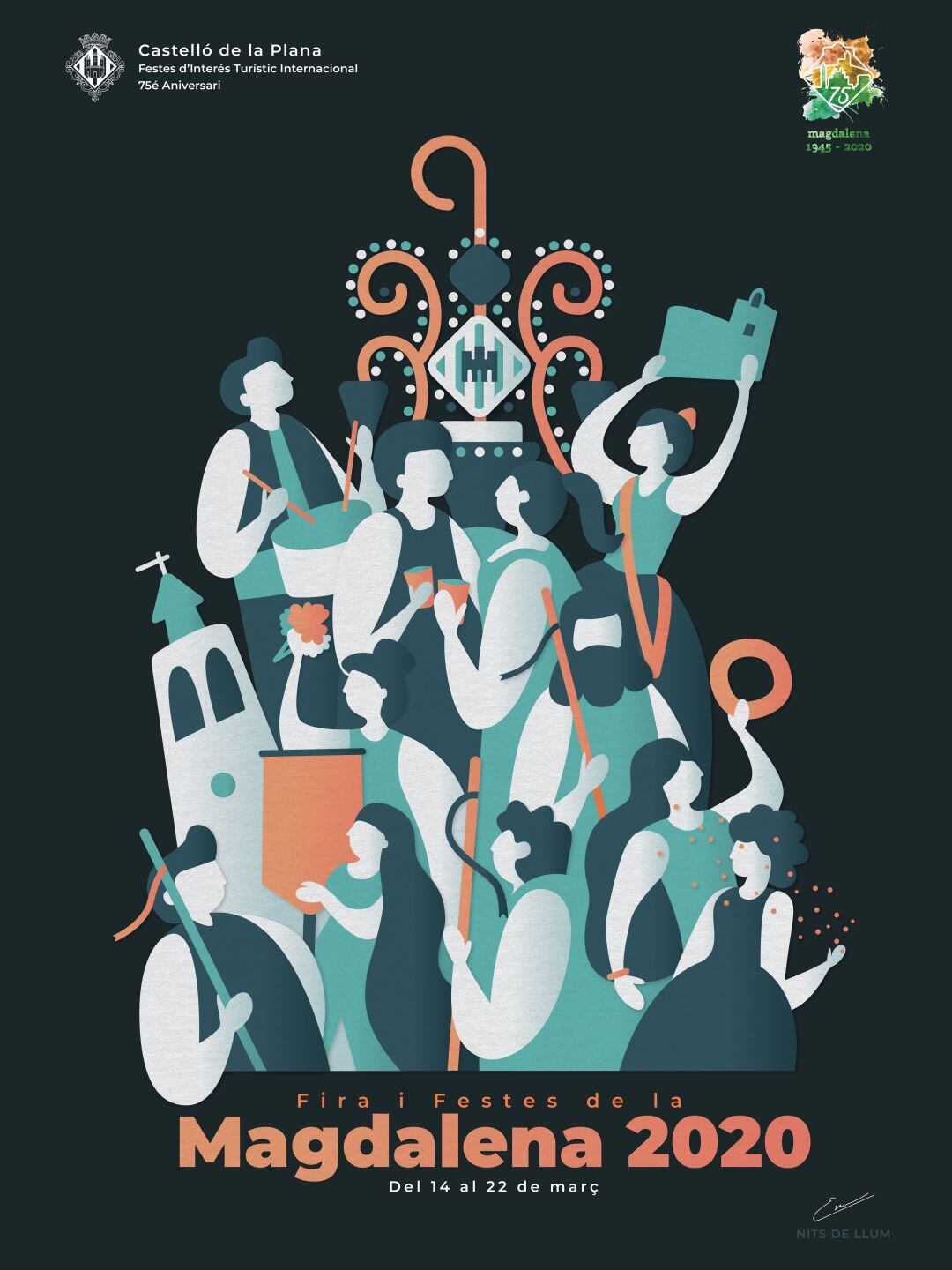 Cartel de las fiestas de la Magdalena 2020