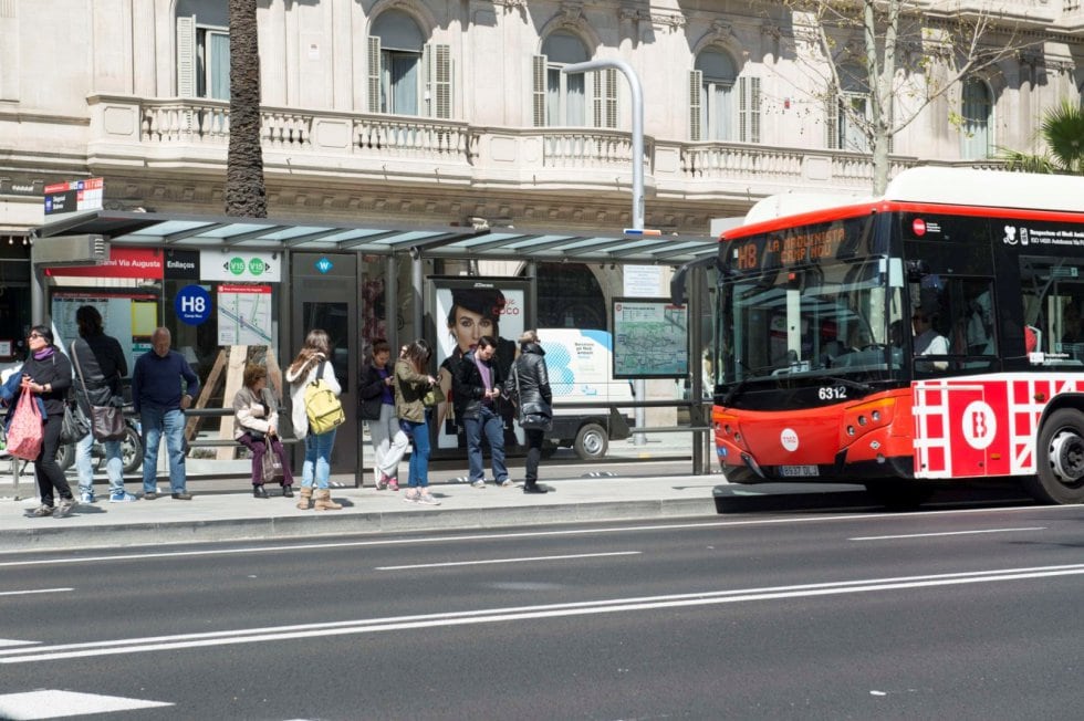 Autobús de TMB en Barcelona.