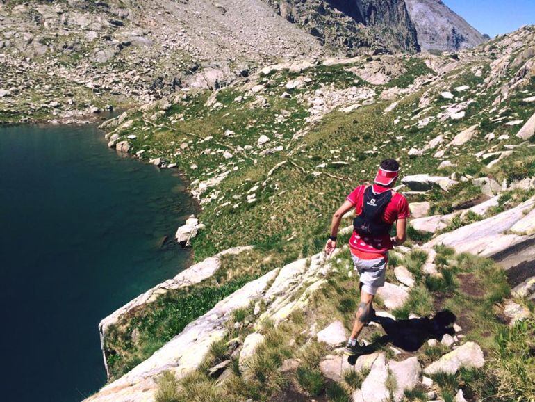 Dani Amat en un entrenamiento