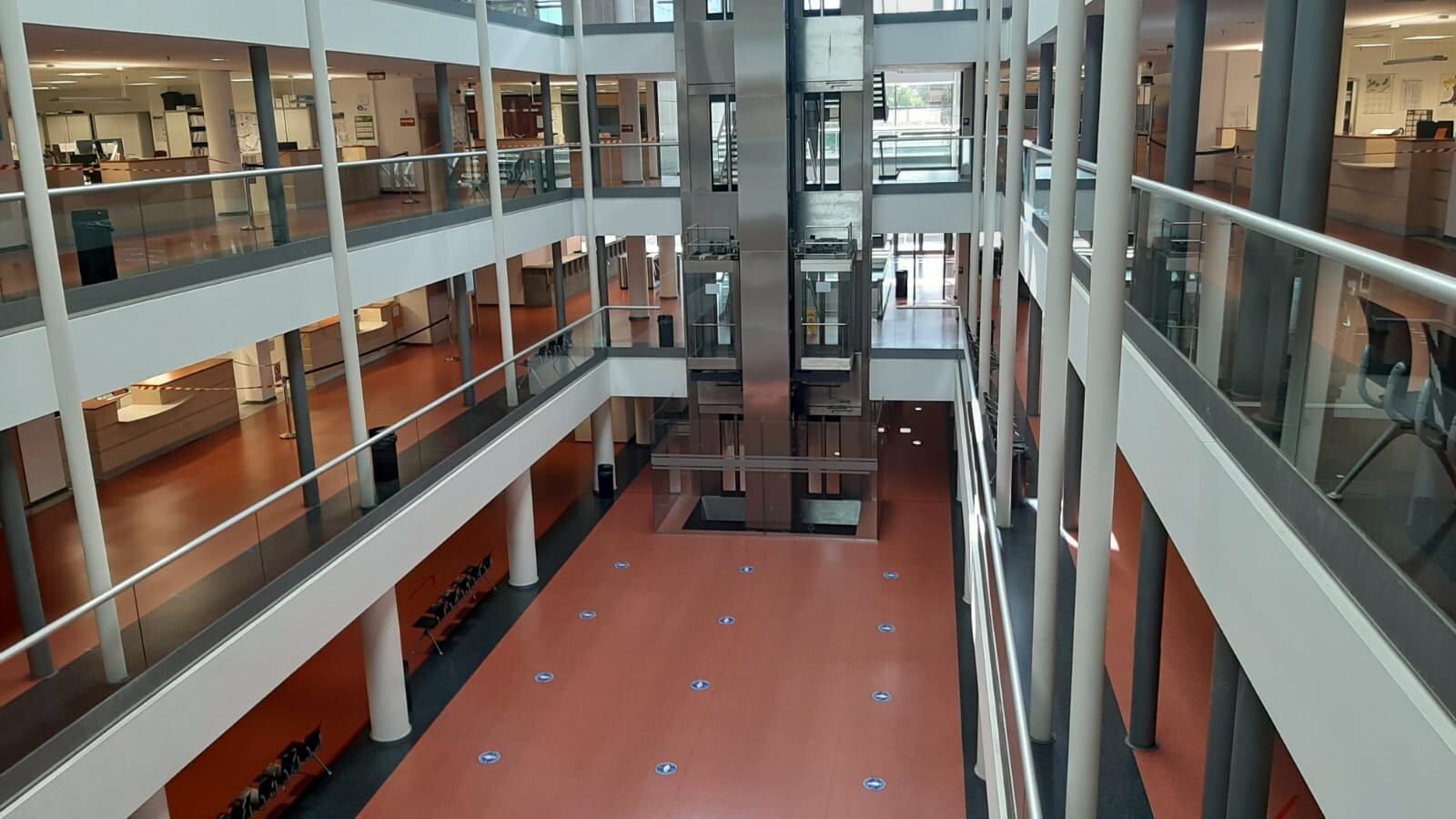 Interior del Palacio de Justicia de Arrecife, en Lanzarote.