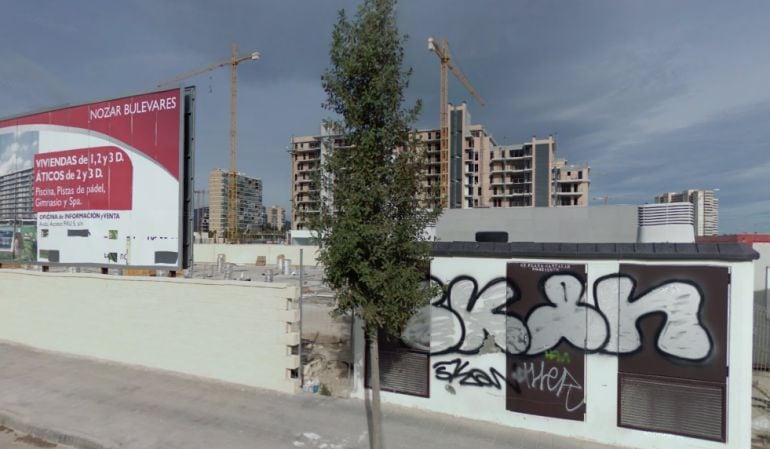 Edificios en construcción en playa San Juan