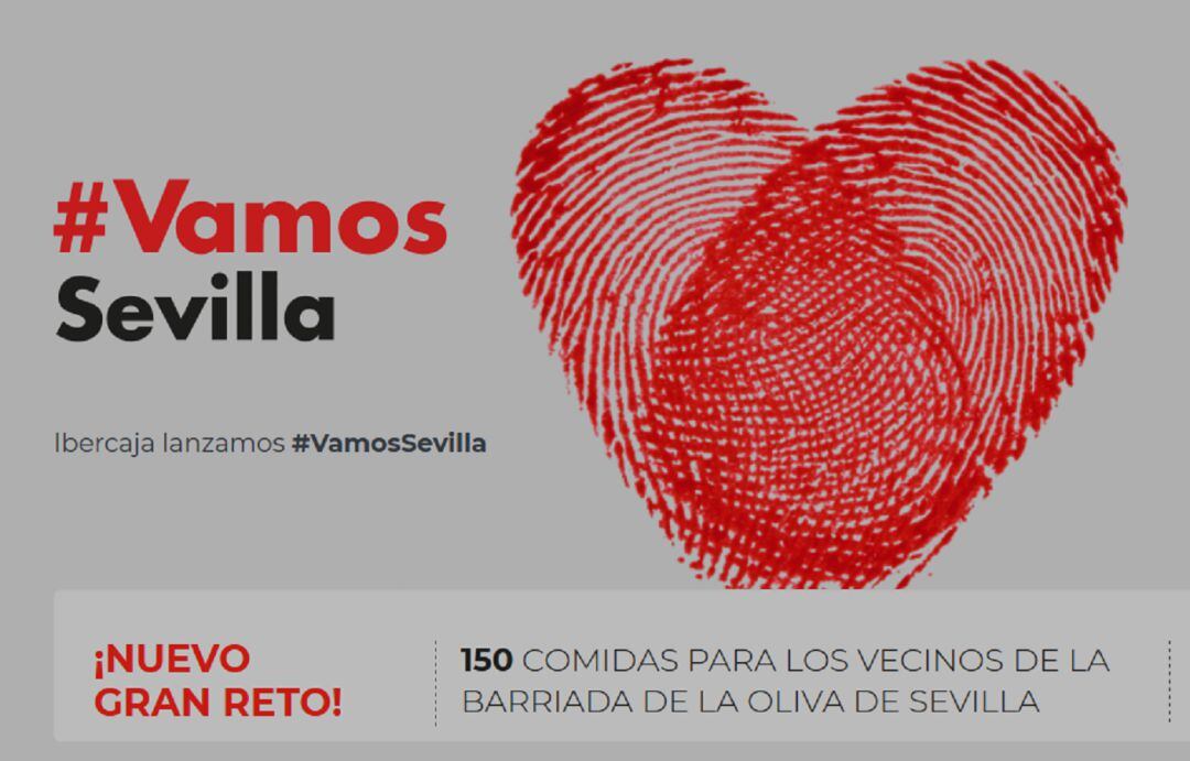 Imagen de la campaña #Vamos Sevilla puesta en marcha por Ibercaja