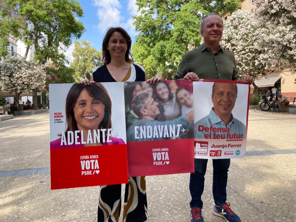 Milena Herrera y Juanjo Ferrer (PSOE)