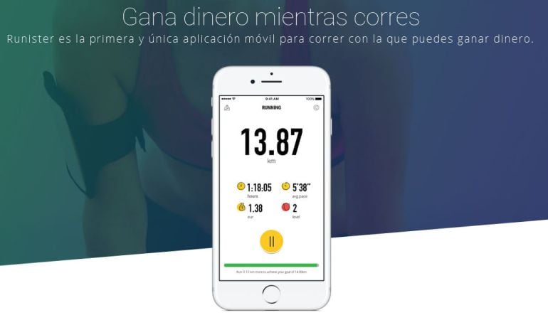 La aplicación que te permite ganar dinero por correr.