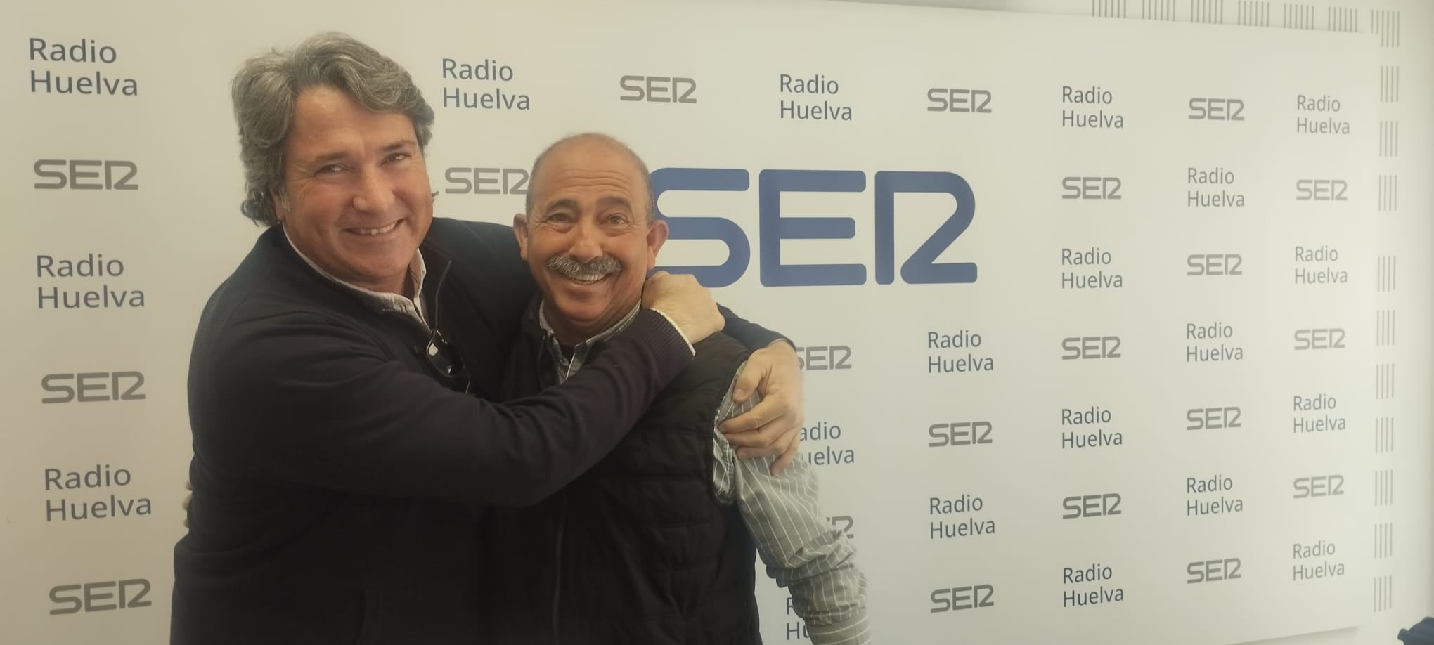 José Hernández, Pepote Percusión junto a Antonio García ex director de la Escuela de Arte León Ortega de Huelva