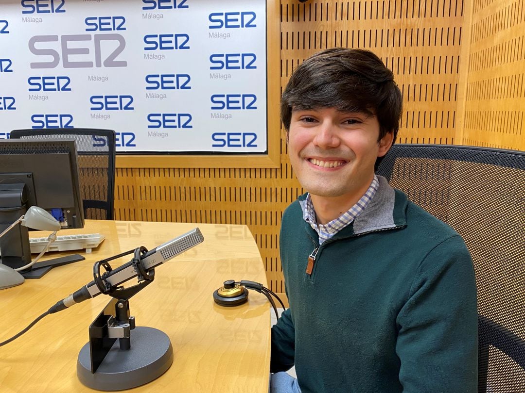 Pablo Morales en los estudios de SER Málaga