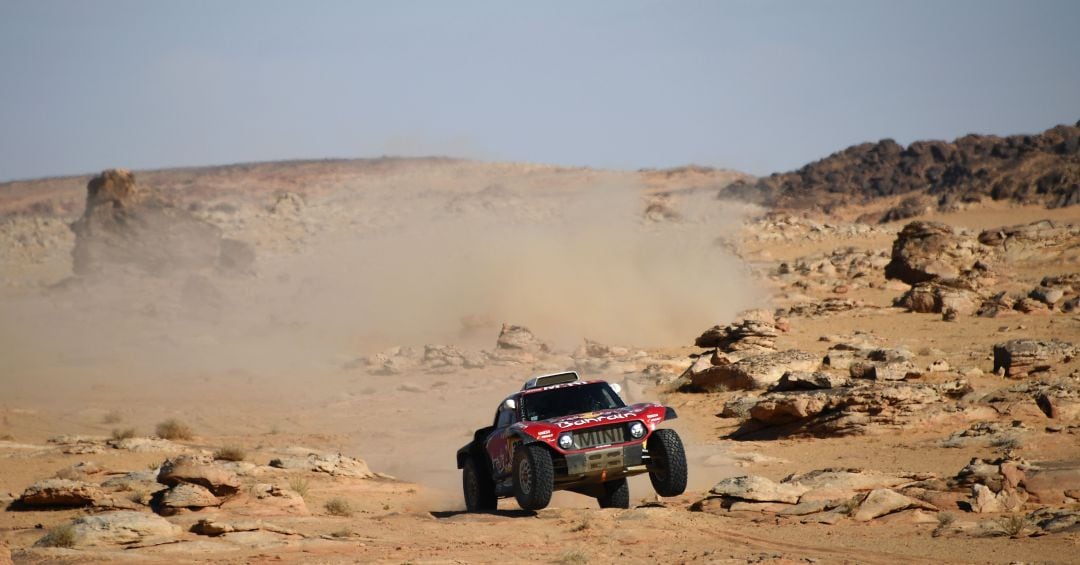 Carlos Sainz, en la quinta etapa del Rally Dakar.