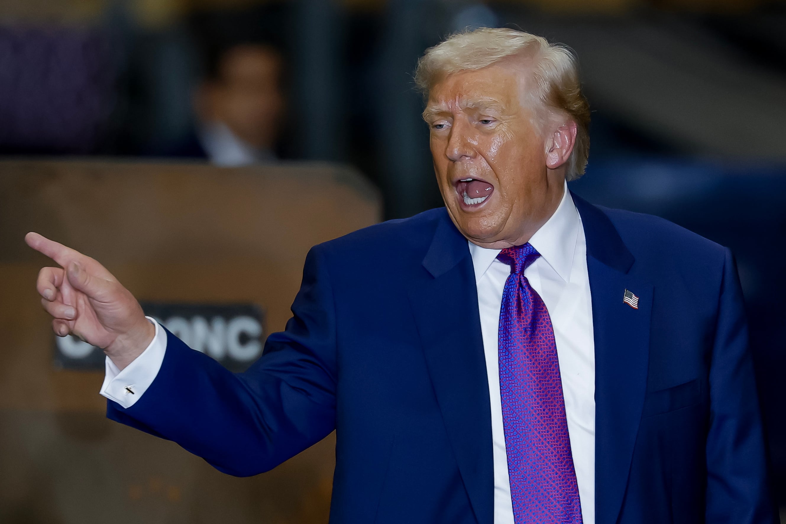 El presidente de Estados Unidos, Donald Trump, durante un evento económico en Georgia.