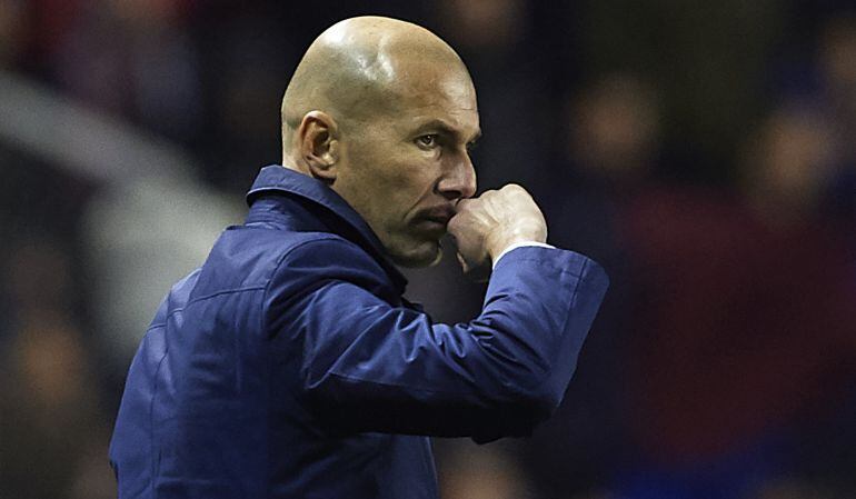 Zinedine Zidane, durante el partido ante el Levante