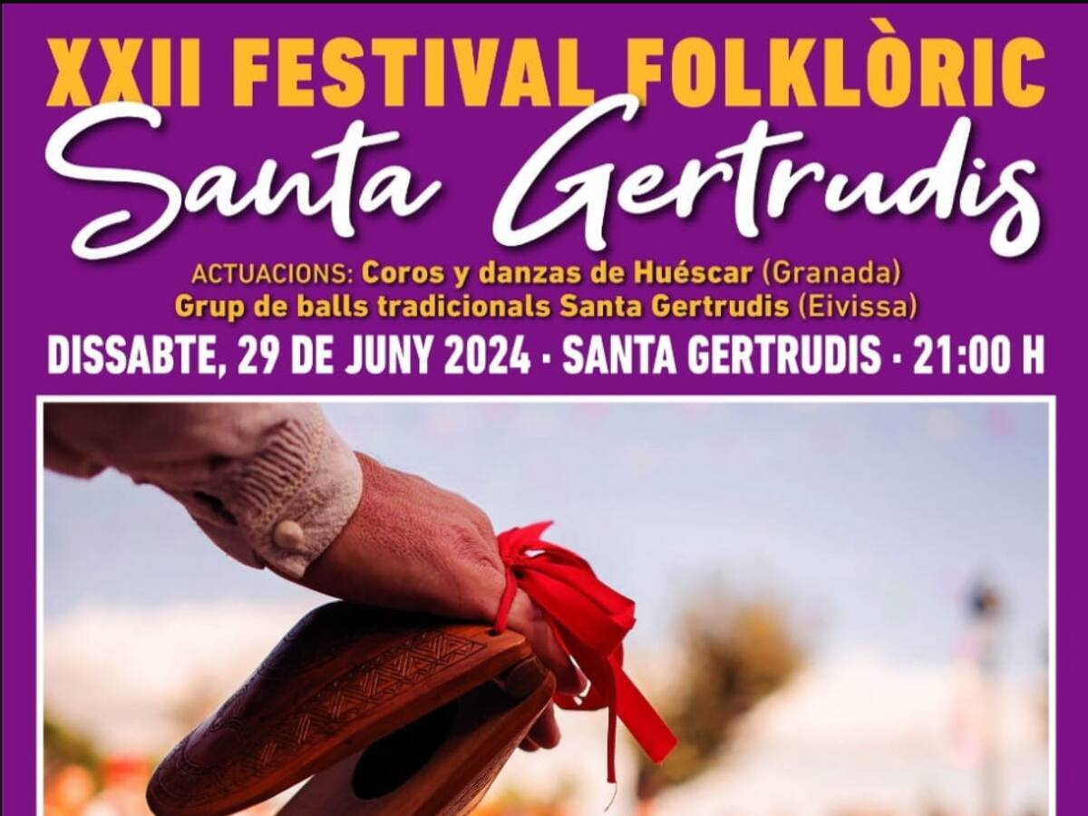 Todo listo para celebrar el XXII Festival Folklòric Santa Gertrudis