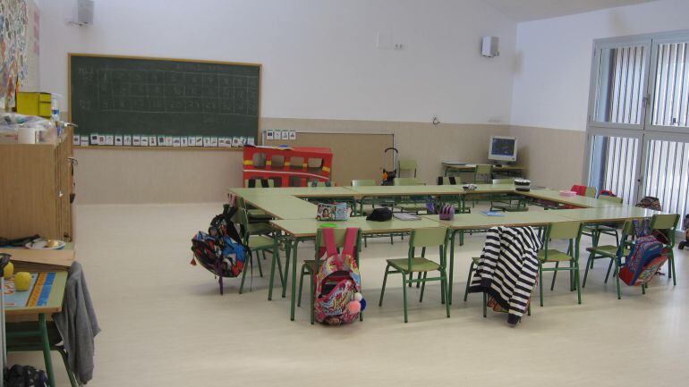 Aula de un colegio de Infantil Y Primaria.