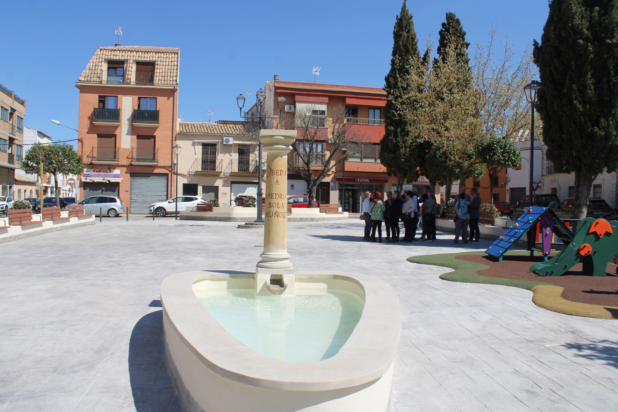Así ha quedado la Plaza Alcalde Pedro Sola tras los trabajos acometidos por el Ayuntamiento de Úbeda