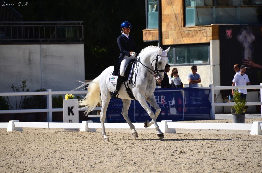 Carla de la Fuente durante su participación en el Campeonato de España