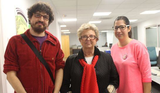 Joan Miquel Rovira, Emilia Caballero y Noelia Sempere