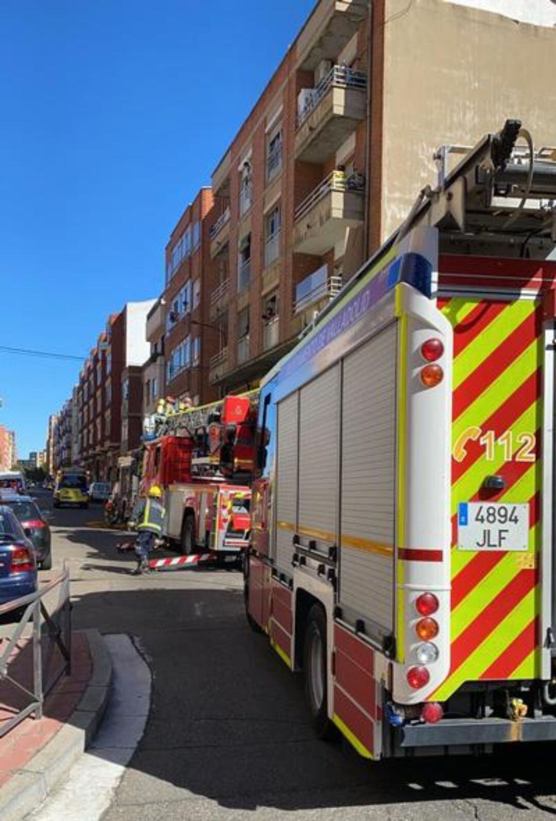 Efectivos del Cuerpo de Bomberos de Valladolid