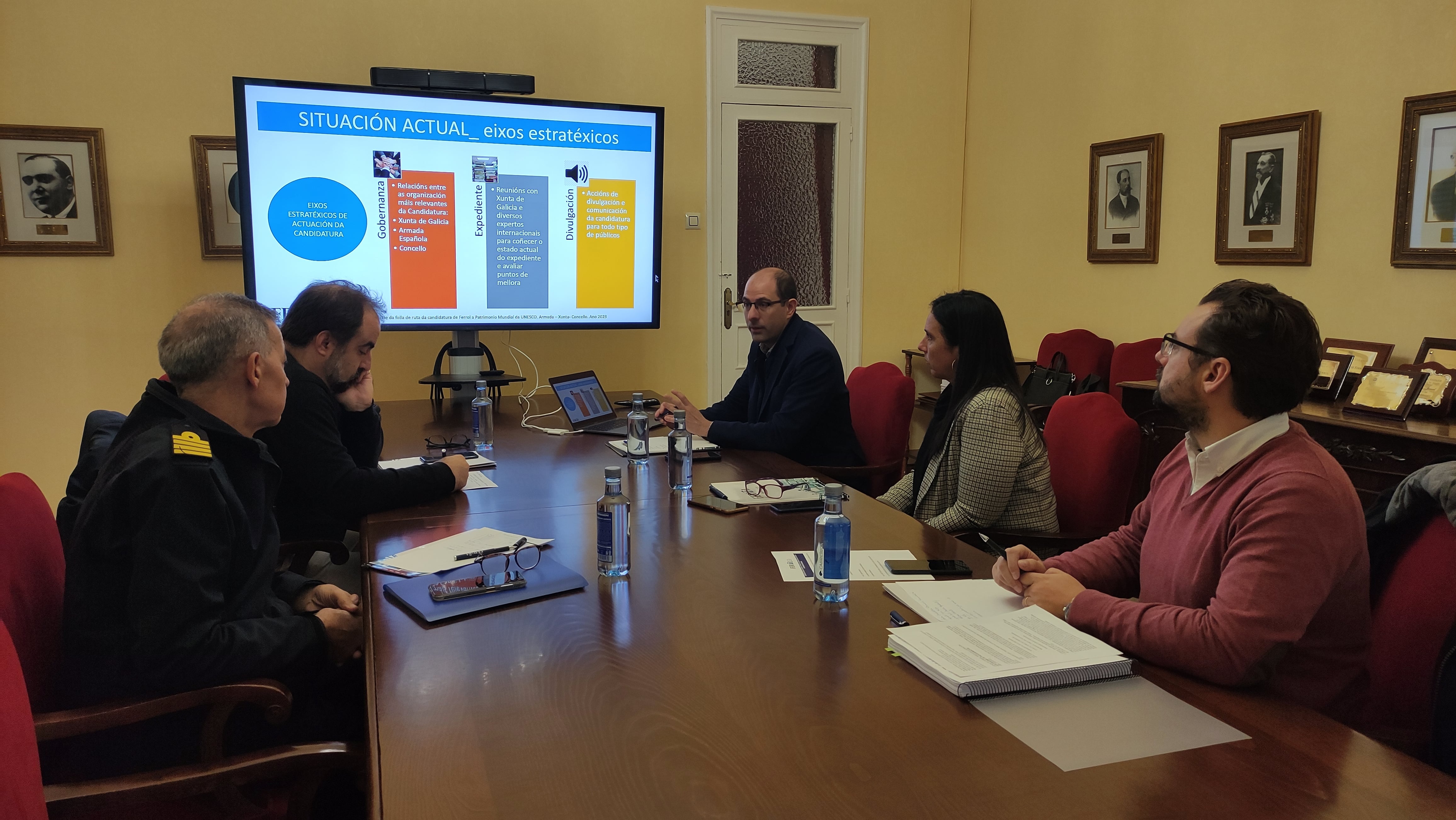 Imagen de la reunión (foto: Concello de Ferrol)