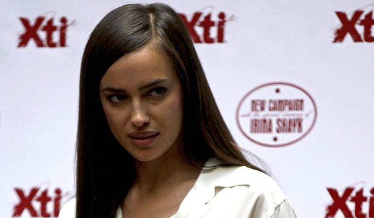 Irina Shayk, durante la presentación de una nueva colección de zapatos en mayo de 2013 en Madrid