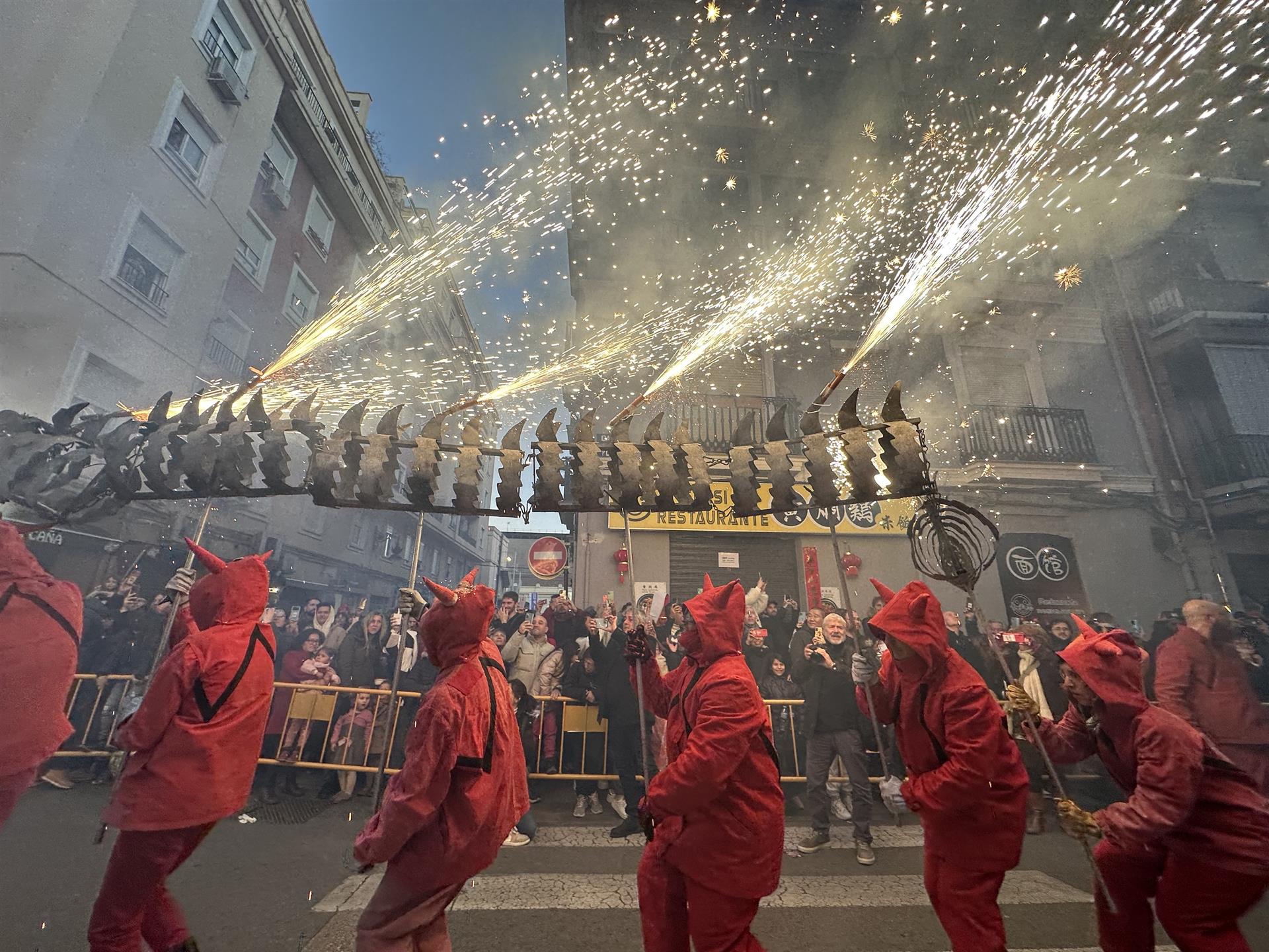 Cabalgata en València por el año nuevo chino de este 2023.