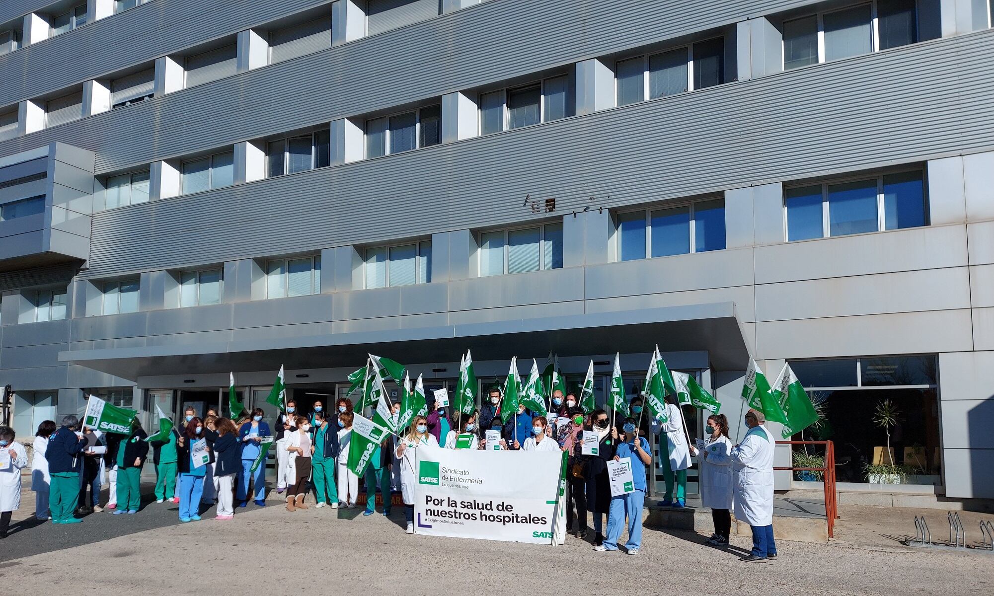 La concentración se llevó a cabo a las puertas del Hospital Nuestra Señora de Sonsoles